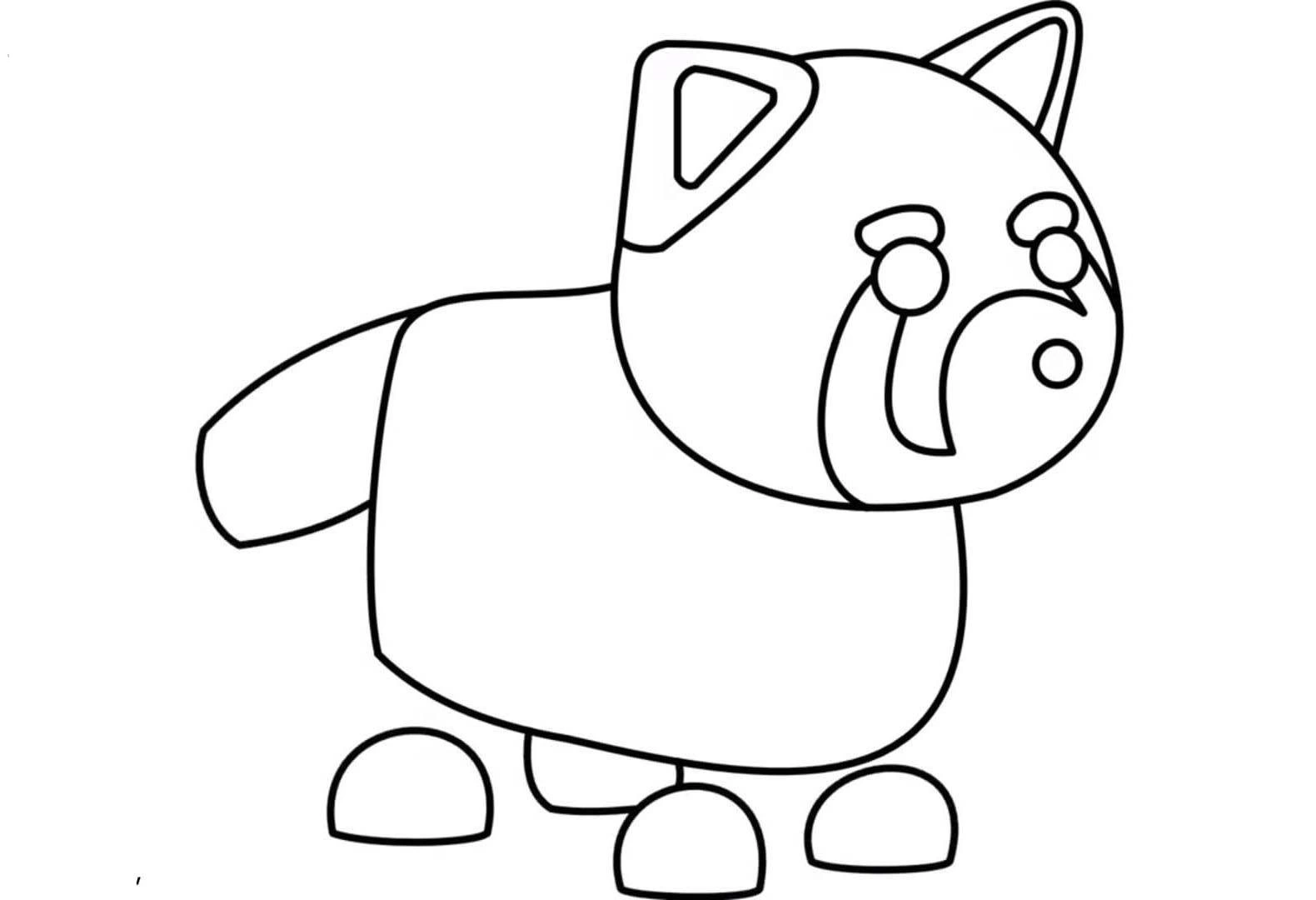 Roblox panda coloring page
